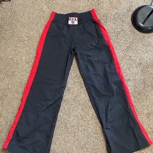 I.AM.GIA Black Joggers with Red Stripes